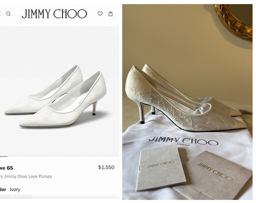 Jimmy choo ivory - lace, pumps