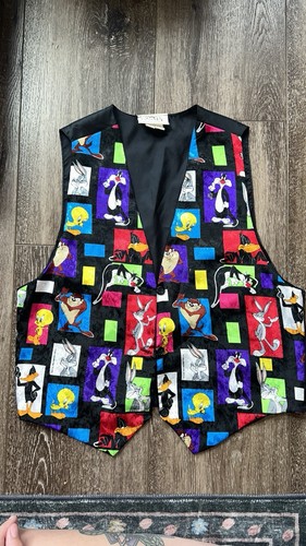 Gilet nero vintage warner - gilet,