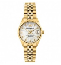 Orologio Philip Watch Caribe r8253597634 Acciaio Dorato Oro Donna 31mm Diamanti