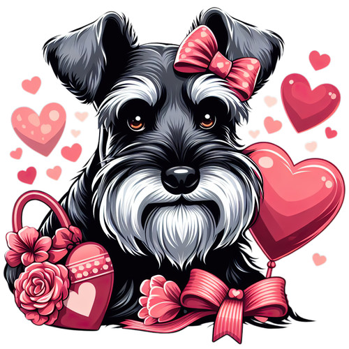 Adesivo auto schnauzer - schnauzer, nano