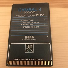 KORG DDC-D05 Cymbal 4Memory