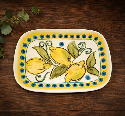 Vassoio piatto ceramica