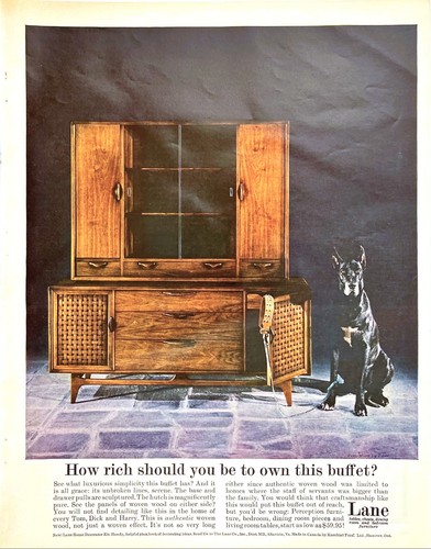 Lane mcm credenza buffet - lane, noce