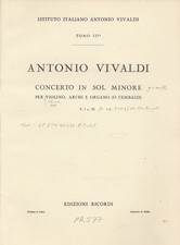 Concerto in SOL Minore per