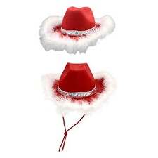Cappello da cowgirl rosso