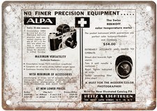 Insegna metallo alpa - metallo, 1952
