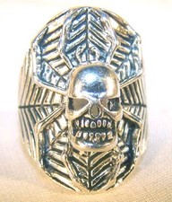 ANELLO BIKER TESTA DI TESCHIO