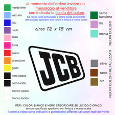 ADESIVO STICKERS VETRINE JCB