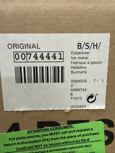 Bosch icemaker fridge freezer - icemaker,, fridge/freezer