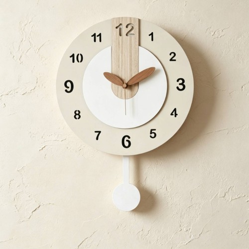 Orologio decorativo crema - orologio,