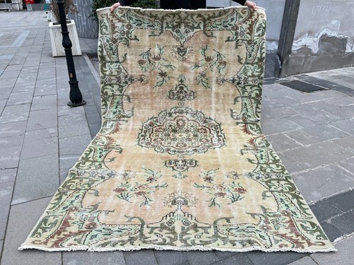 Tappeto vintage oushak 5x8 - vintage,