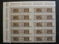 1955 Italia Blocco 10 Valori