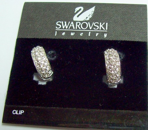 Swarovski crystal glitzy hoop - crystal,