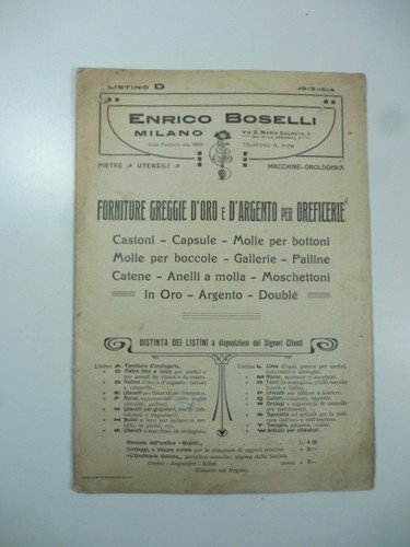 Enrico boselli milano - boselli.,
