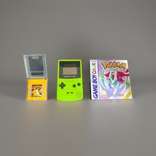 Gameboy Color Verde+Pokemon Cristallo+pokemon Giallo