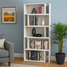 LIBRERIA ESTENSIBILE IN LAMINATO CM 71.8X22.5 H. 181 ROVERE SBIANCATO