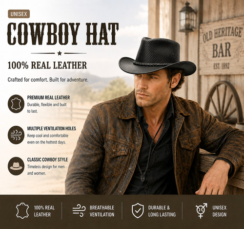 Cappello cowboy vera - cappello,
