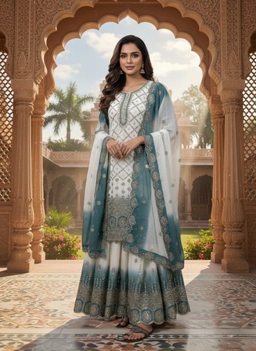 Abito pakistano georgette - abito,