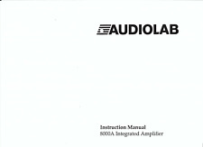 audiolab user istruzioni manuale di istruzioni per 8000 A Copy