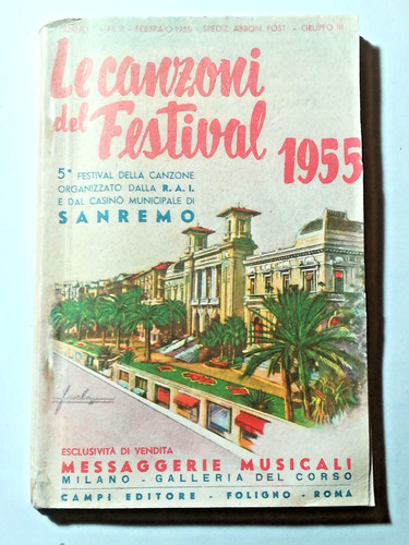 Sanremo 1955 festival - sanremo, 5°festival