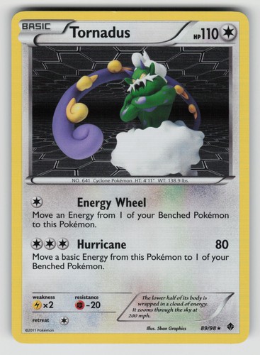 Tornadus holo rare - 89/98,