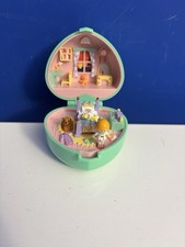 POLLY POCKET COFANETTO CUORE MIDGE BEDTIME SCHOOL BLUEBIRD 1991 VINTAGE ANNI 90
