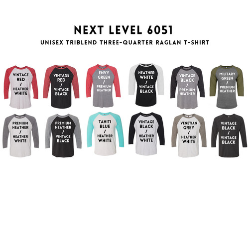Maglietta raglan tre quarti