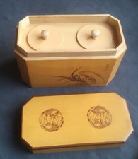 scatola THE in legno laccata