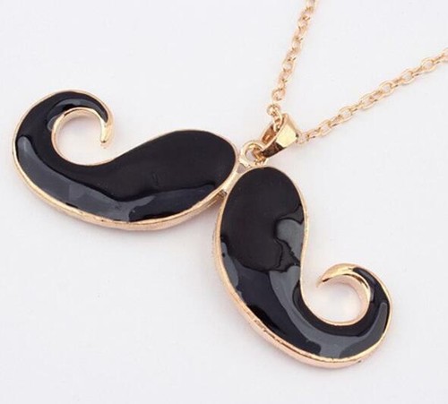 Collana baffi moda - , nera