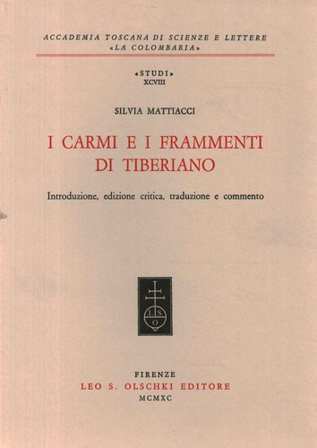 Carmi frammenti di - e, i