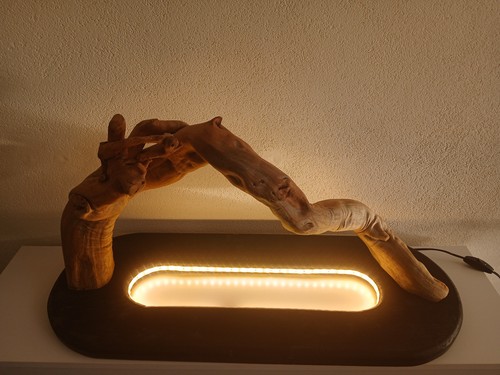 Lampada tavolo artigianale - tavolo,