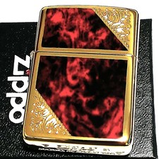 Accendino Zippo Armor Veneziano Marmo Rosso Arabesco Doppio Lato Usato