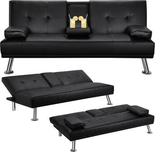Divano letto con braccioli - 2,