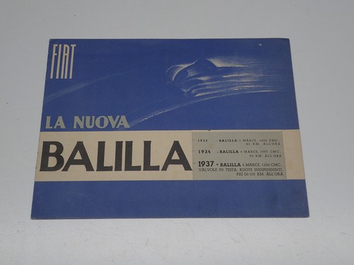 Fiat nuova balilla - balilla, berlina
