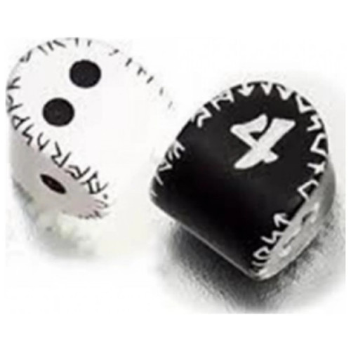 Unique runic dice - set,