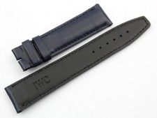 IWC Watch Band Cinturino Portoghese Ricambio Blu Opaco Cuir Veritable 20mm