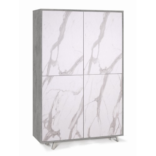 Mobile credenza ante cemento - 4,