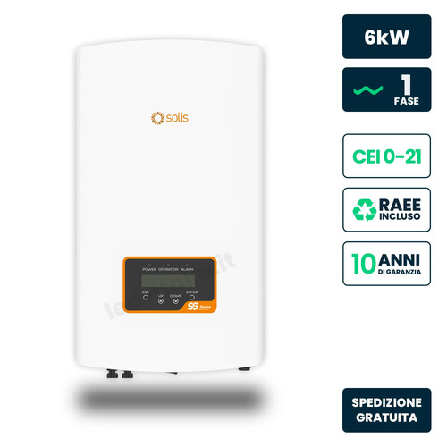 Inverter solis 6kw monofase - inverter,