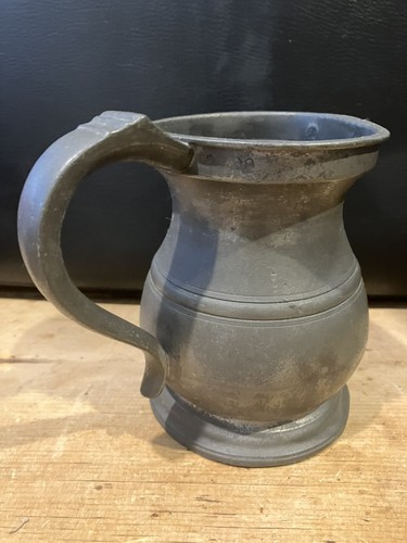 Vintage pewter tankard pint - vintage,