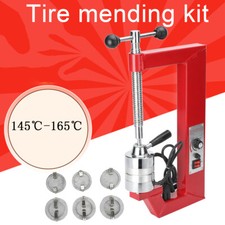 Portable Tire Patch Repair Tool Kit Spot Hot Vulcanizing Machine 110V & 6 Molds