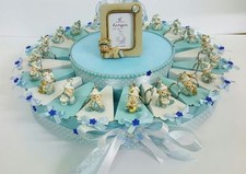 TORTA BOMBONIERA BIMBO PAGLIACCETTO PORTACHIAVEDA 20 FETT BATTESIMO CRESIMA COMP
