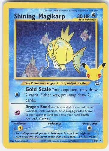 Pokemon shining magikarp - magikarp, 66/64