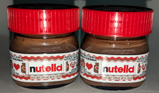 2 Nutella MINI GLASS Jar