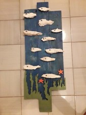 Dipinti a mano Pannello legno e pietra.