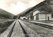 da1122 cartolina palena la stazione provincia di chieti bella!