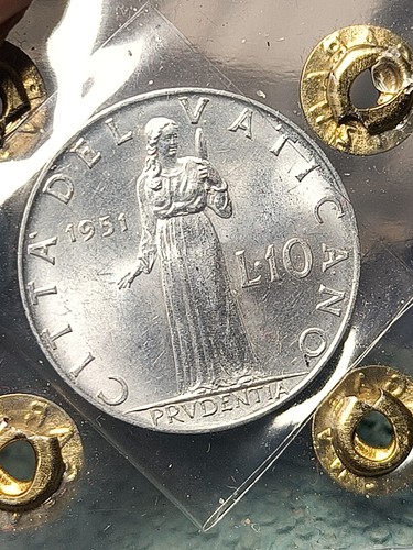 Vaticano lire 1951 pio xii - 10,