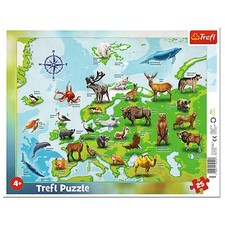 Animal Map of Europe Jigsaw
