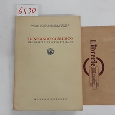 FERRARA. IL NEGOZIO GIURIDICO