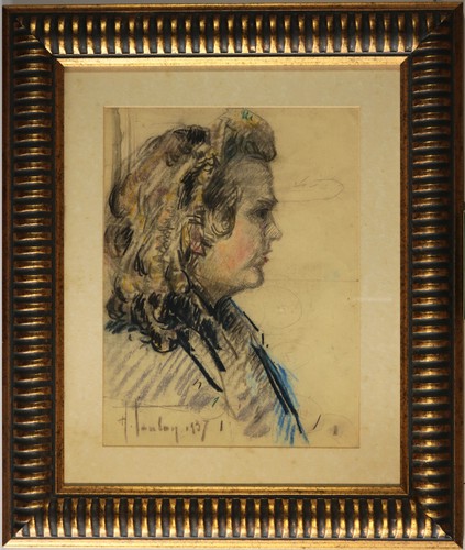 Disegno francese pastelli - , su