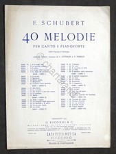 Spartito schubert 40 - spartito,